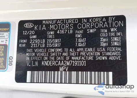 2021 Kia Seltos Ex из США, поврежденный, VIN KNDERCAA2M7191101